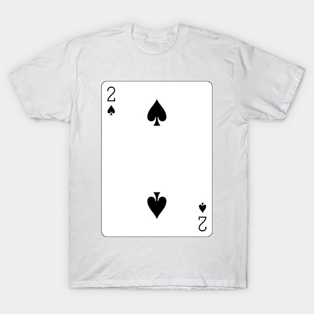 2 of Spades T-Shirt by Ziggy's